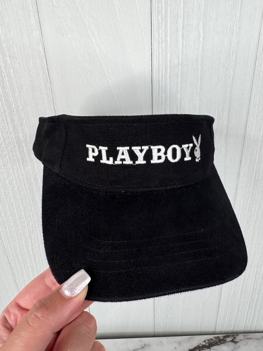 PLAYBOY Black and White Logo Visor OS